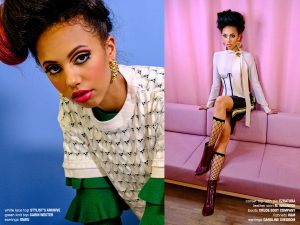 Krullmag, Hemmafru Blu, female model, colorful makeup