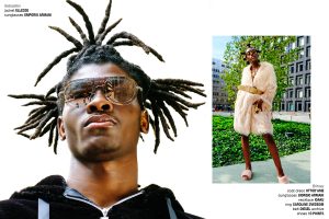 Krullmag. fashion story with 2 black models