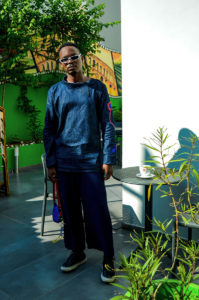 fashion designer Neal Davis in Accra, Ghana