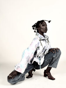 krull magazine floral puffer jacket and jeans