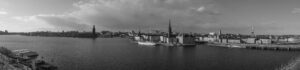 panorama over Stockholm city from Södermalm