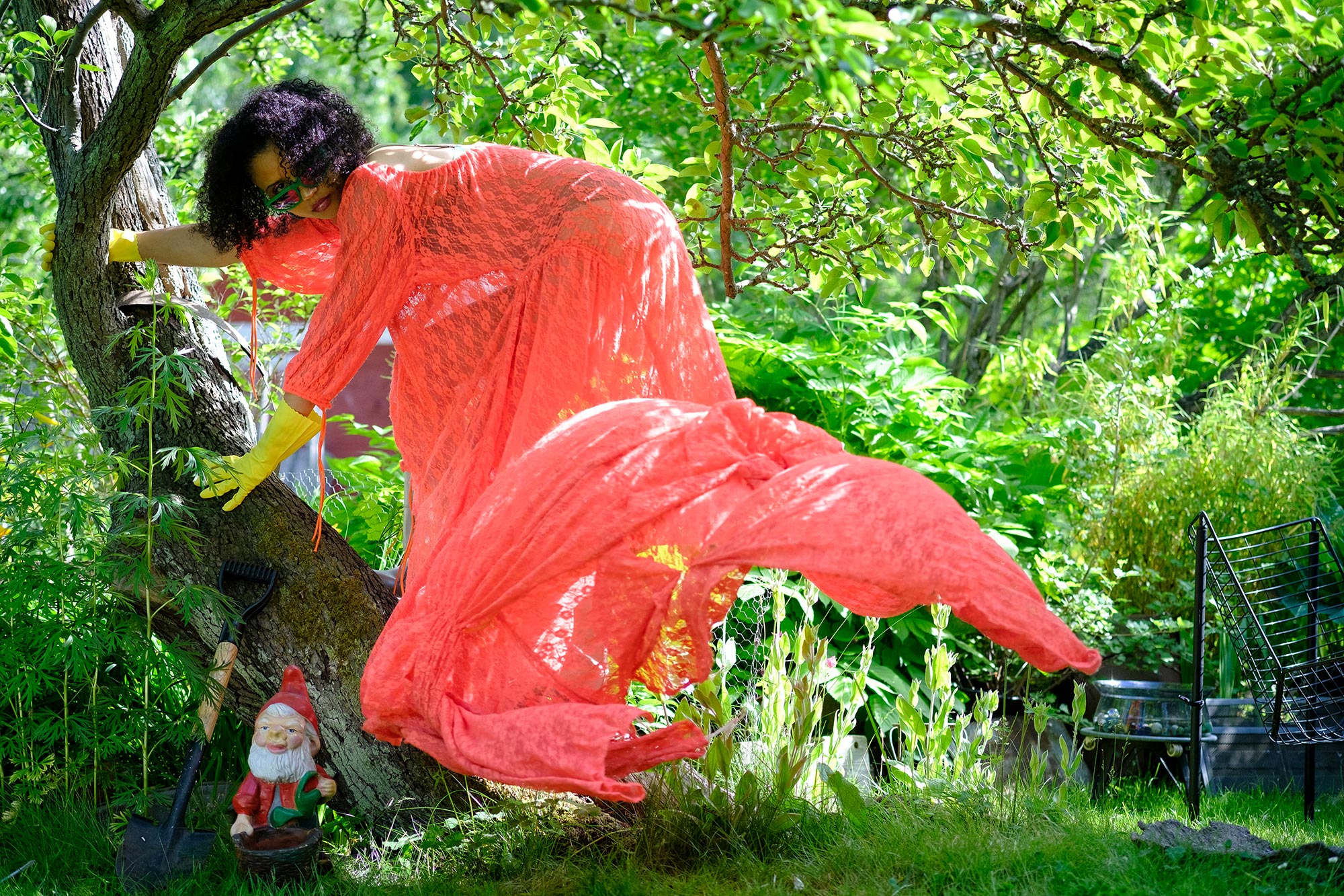 Gardening party, Krullmag, Lisa Helena Jacobsson dress