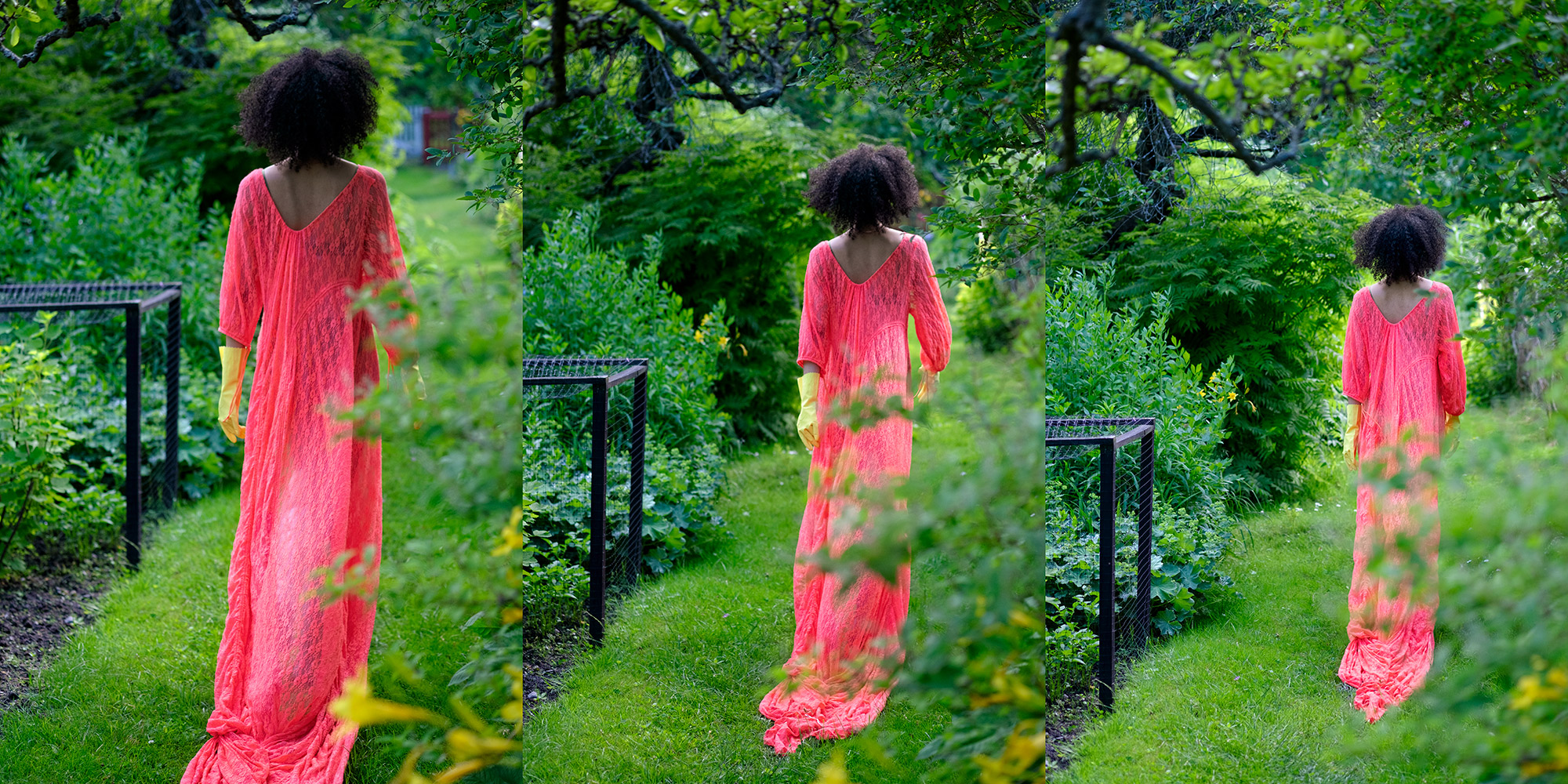 Gardening party, Krull magazine, Lisa Helena Jacobsson dress
