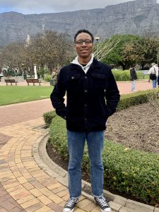 Writer, podcaster Erick Taylor Woodby at Table Mountain, South Africa